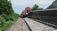 Passenger train derailed in Denmark; several people injured.