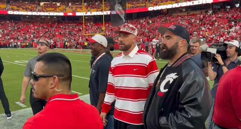 Travis Kelce takes Taylor Swift to see his alma mater