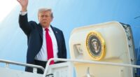 U.S. President Donald Trump boards Air Force One as he departs for Alaska to meet with Russian President Vladimir Putin to negotiate for an end to the war in Ukraine, from Joint Base Andrews in Maryland, U.S., August 15, 2025. REUTERS/Kevin Lamarque