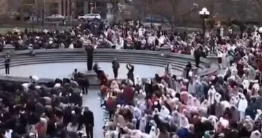 Trump loyalist sparks debate with clip of Muslims praying in NYC park