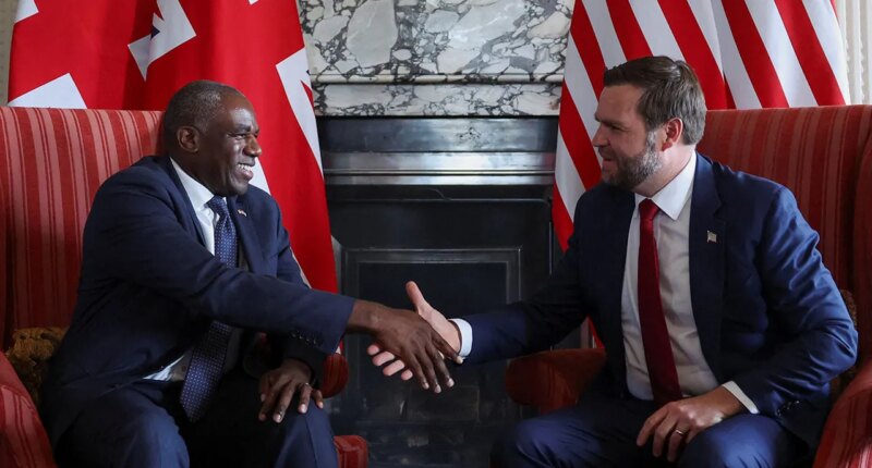 US, UK 'disagree' on Gaza plan but 'share' same goal Vance says ahead of Lammy meeting