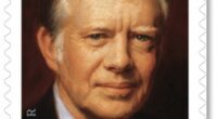 Forever stamp featuring Jimmy Carter.