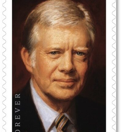 Forever stamp featuring Jimmy Carter.