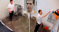 Videos of Bryan Kohberger with red hands inside cell being probed by Idaho prison