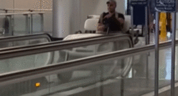 Viral video shows allegedly drunk man take airport golf cart on walkway joy ride