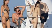 Vittoria Ceretti spanks boyfriend Leonardo DiCaprio's butt during Mediterranean Sea yacht trip