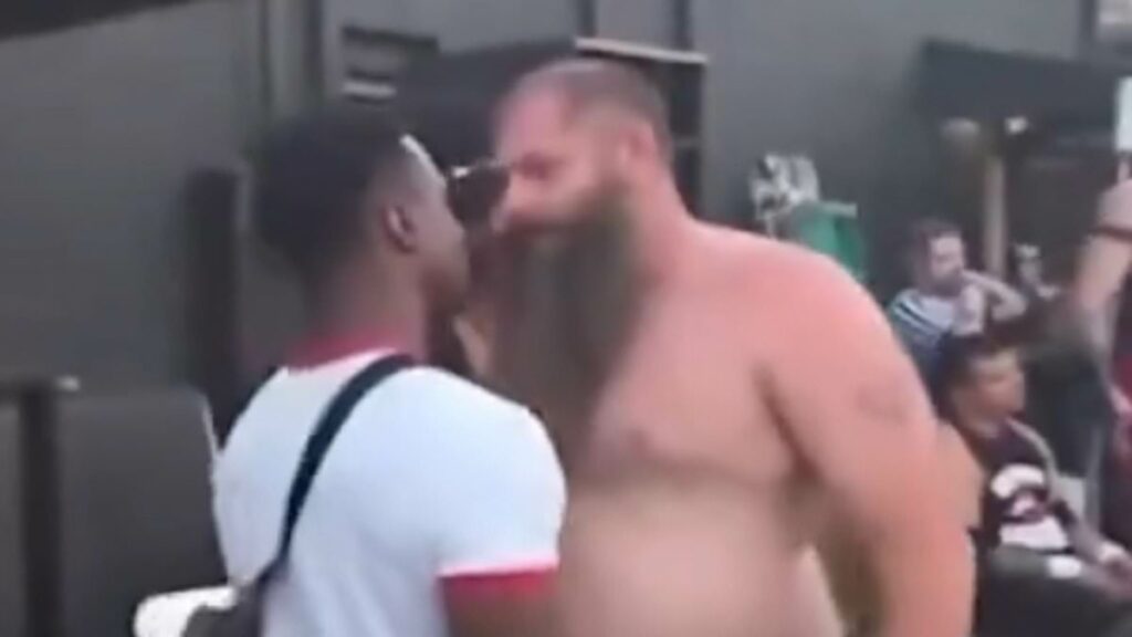 Wild moment that sparked MMA legend's son's vicious attack on wrestler