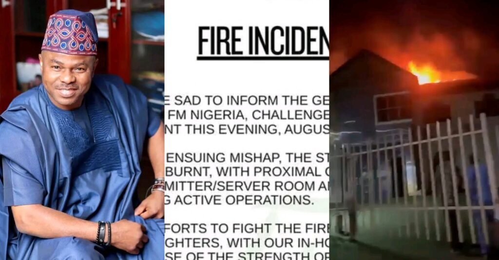 Yinka Ayefele’s radio stations ravaged by fire