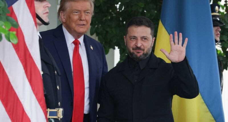 Zelensky arrives at White House for Trump meeting wearing military-style suit (Video)