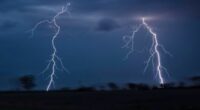 Severe storms swept western NSW on Tuesday bringing heavy rain , strong winds and hail as well as thousands of lightning strikes. Taken near Nyngan Photo Nick Moir 24 Nov 2023