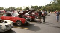 7th Annual St. Augustine Parish Car Show in Midlothian, Illinois displays more than 100 classic cars spanning decades