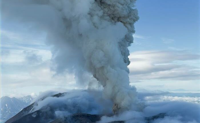 A volcano in Russia’s Far East erupts for the first time in centuries