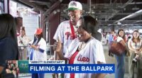Abbott Elementary films shows during live Philadelphia Phillies game at Citizens Bank Park