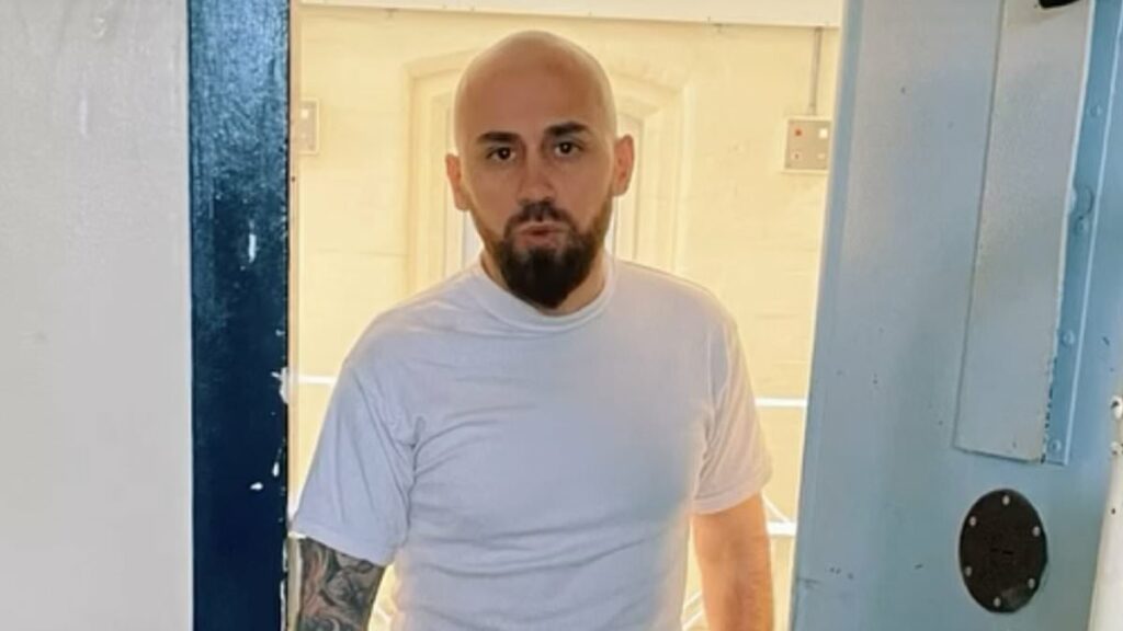 Albanian murderer posts TikTok video from his British jail cell begging to be sent to prison in his home country 'because the food is terrible and he wants to see his family'