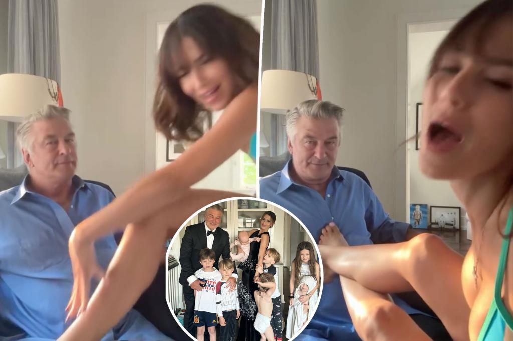 Alec and Hilaria Baldwin’s ‘dirty dancing’ video sparks pregnancy speculation: ‘Here comes baby #8!’