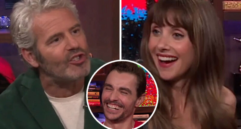 Alison Brie confirms that husband Dave Franco has been "ghosting" Andy Cohen since 2016