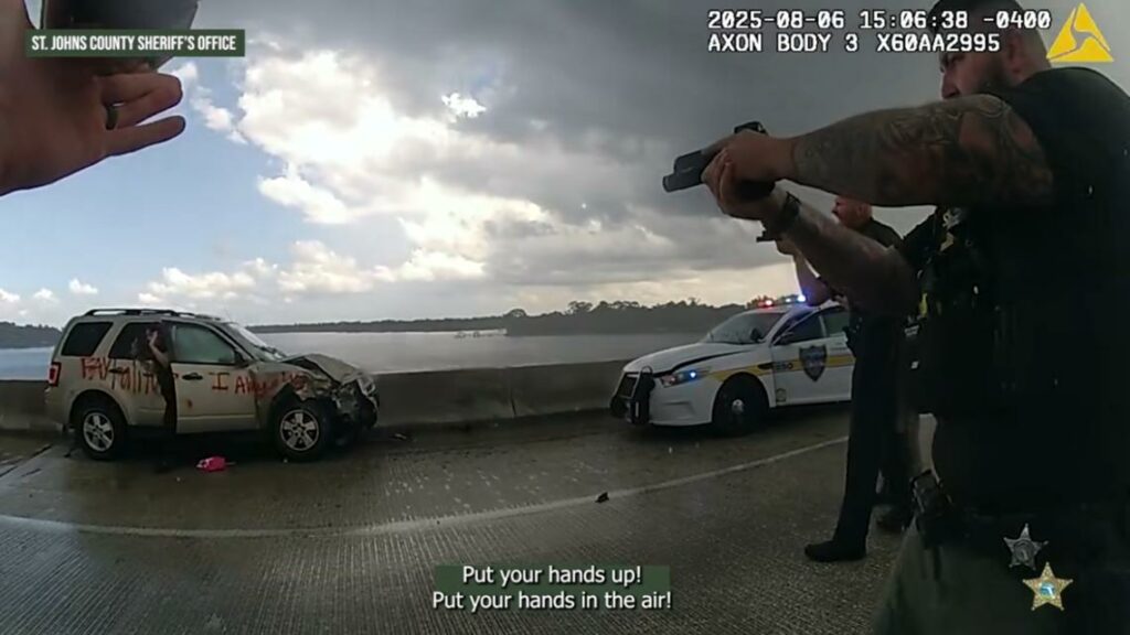 Bodycam video released of high-speed chase from St. Johns Co. to Jacksonville
