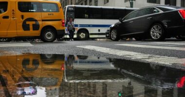 Boy, 13, dies after getting trapped in a storm drain during East Coast flooding