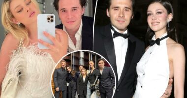 Brooklyn Beckham and Nicola Peltz renew wedding vows as rift with his family deepens