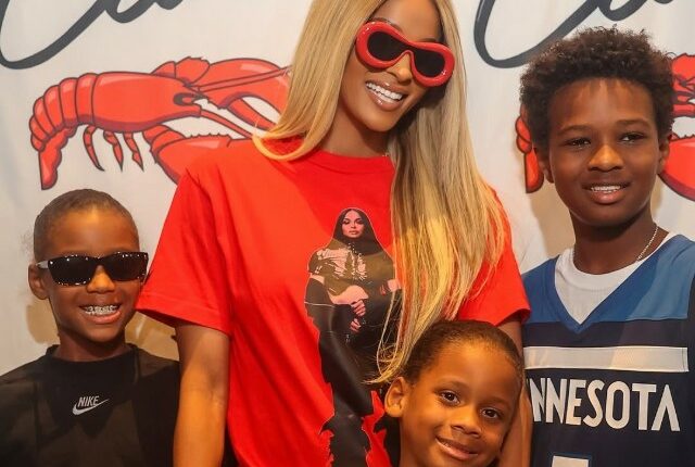 CIARA CELEBRATES NEW ALBUM CICI WITH RUSSELL WILSON AND KIDS IN NYC