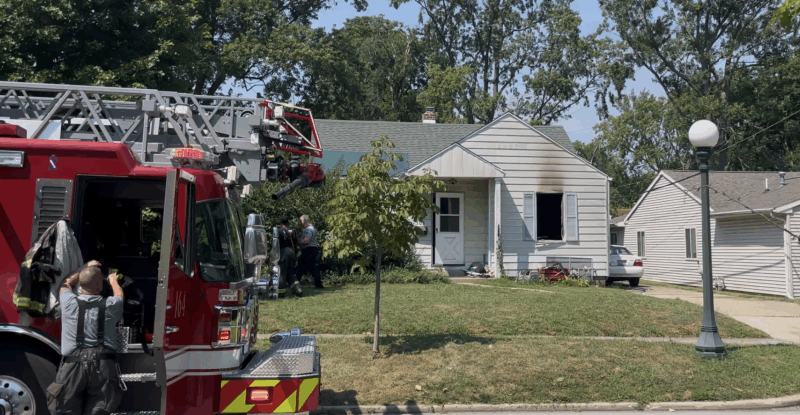 Champaign Fire, Police Depts. respond to house fire; one displaced