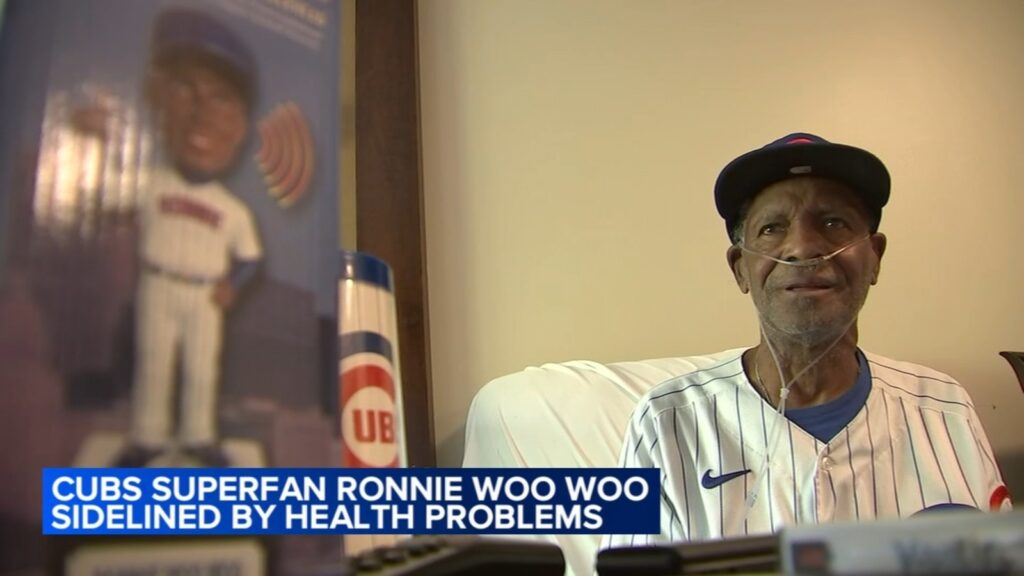 Chicago Cubs superfan Ronnie 'Woo Woo' Wickers sidelined at The Pearl nursing home in Evanston amid pulmonary fibrosis battle
