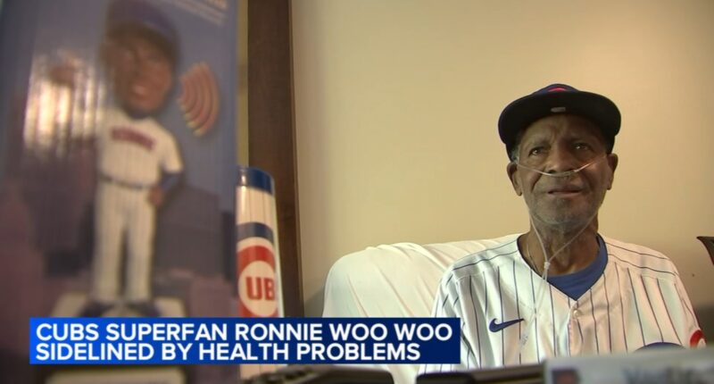 Chicago Cubs superfan Ronnie 'Woo Woo' Wickers sidelined at The Pearl nursing home in Evanston amid pulmonary fibrosis battle