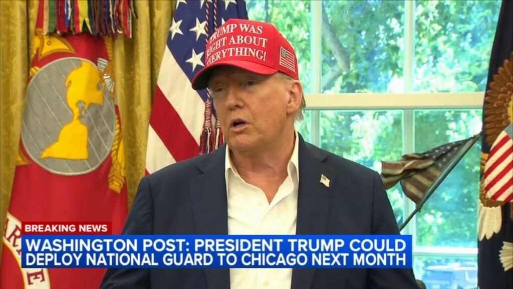 Chicago Mayor Brandon Johnson responds to Washington Post report President Donald Trump preparing to deploy National Guard troops
