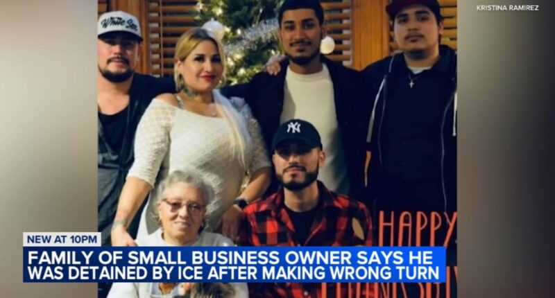 Chicago-area family says wrong turn in Michigan led to ICE detaining business owner Sergio Serna Ramirez, demands his release
