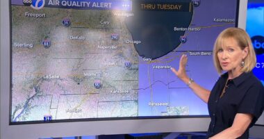 Chicago-area weather forecast: Northwest Indiana under air quality alert Tuesday due to Canada wildfire smoke