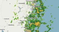 Rain in Sydney map