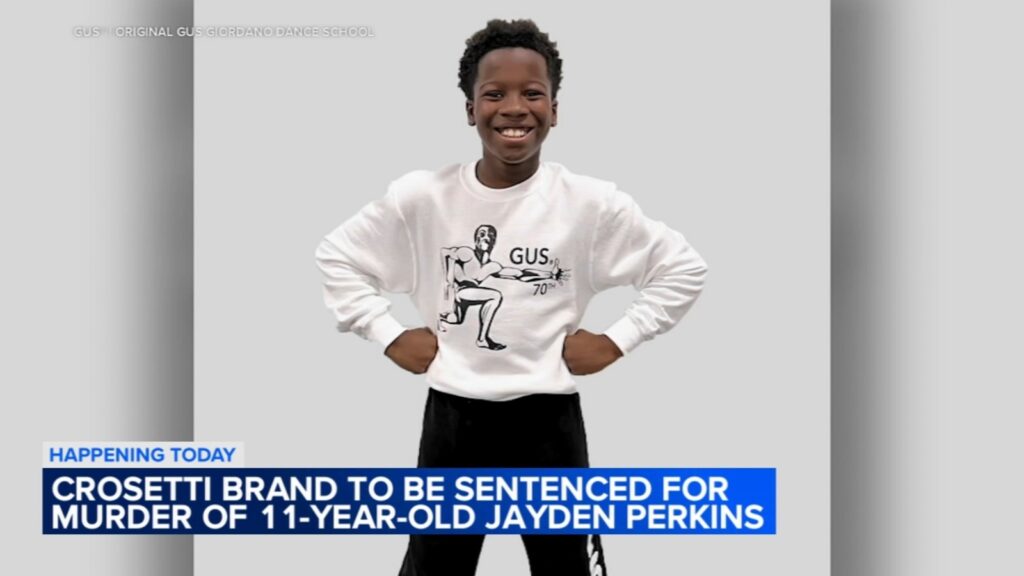 Crosetti Brand to be sentenced in murder of 11-year-old Jayden Perkins in Chicago's Edgewater neighborhood
