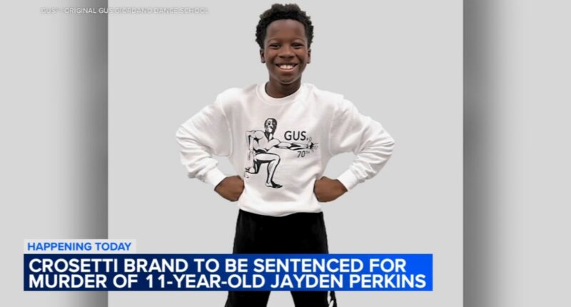 Crosetti Brand to be sentenced in murder of 11-year-old Jayden Perkins in Chicago's Edgewater neighborhood