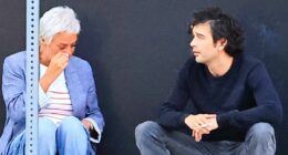 Denise Welch's 'tears' after Taylor Swift swipe: Loose Women star appears to cry in the street and is hugged by son Matty Healy after TV interview backfired