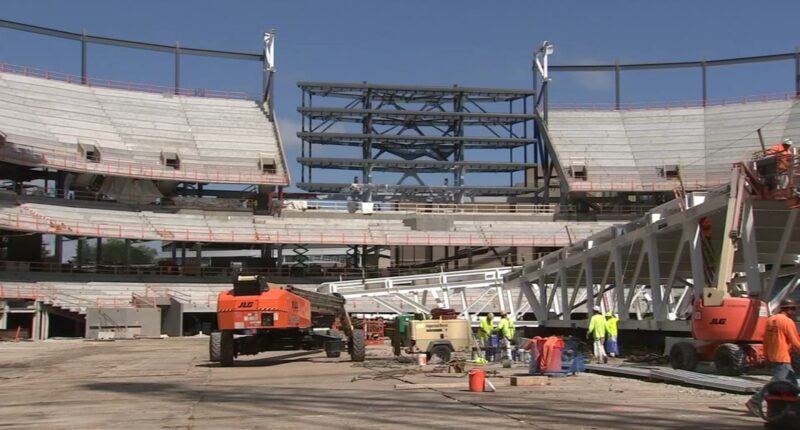 Exclusive look at Northwestern University's new Ryan Field facility, Wildcats football team playing at temporary site