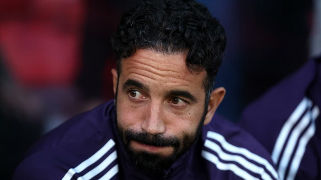 Fans blast Man United manager Ruben Amorim for bizarre antics on touchline with his side 2-0 down to League Two minnows Grimsby - as Red Devils suffer Carabao Cup humiliation