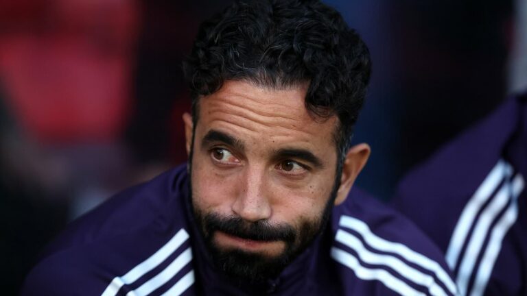 Fans blast Man United manager Ruben Amorim for bizarre antics on touchline with his side 2-0 down to League Two minnows Grimsby - as Red Devils suffer Carabao Cup humiliation