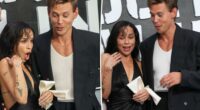 Fearless Austin Butler rescues Zoë Kravitz from aggressive bee at ‘Caught Stealing’ London premiere