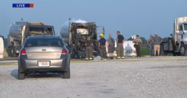 Fire crews responded to propane tank fire in Champaign Co.