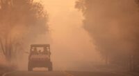 Firefighters make progress against blaze that forced thousands to flee north of Los Angeles