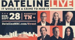 First-Ever "Dateline LIVE” Event Coming This Fall, Featuring Lester Holt, Keith Morrison, and More 