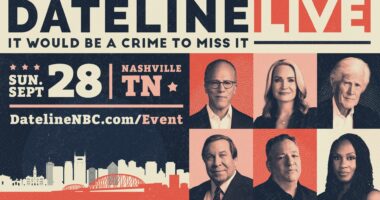 First-Ever "Dateline LIVE” Event Coming This Fall, Featuring Lester Holt, Keith Morrison, and More 