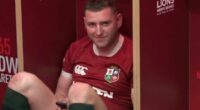 Footy coach Andy Farrell erupts as his British and Irish Lions players are busted in a shocking act in the dressing room on live TV