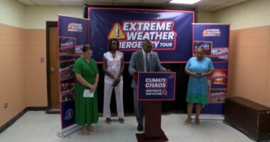 GA Senate Minority Leader joins local activists calling for action after series of nationwide natural disasters