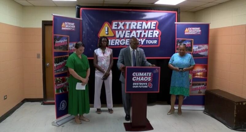 GA Senate Minority Leader joins local activists calling for action after series of nationwide natural disasters