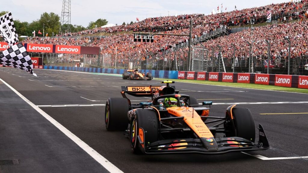 Hungarian Grand Prix: Lando Norris holds off teammate Oscar Piastri