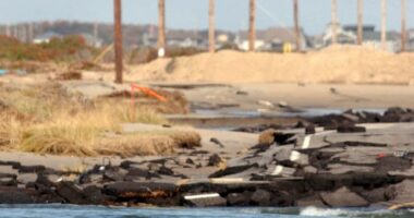 Hurricane Erin's massive waves threaten to isolate North Carolina's Outer Banks