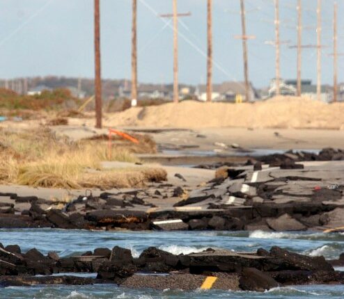 Hurricane Erin's massive waves threaten to isolate North Carolina's Outer Banks