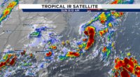 Invest 95L off the east coast likely strikes the start of a busy Atlantic phase