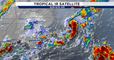 Invest 95L off the east coast likely strikes the start of a busy Atlantic phase